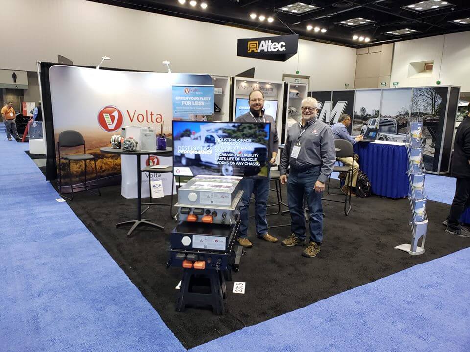 Volta visits NTEA to showcase WALTCO, Hiab partnership