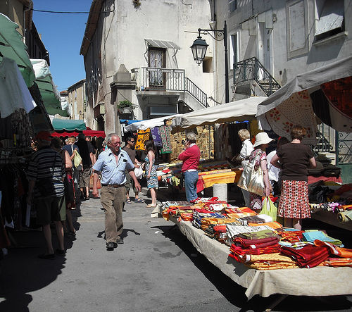 Local market in Beroun
